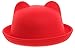 EOZY Kid Girls Wool Felt Cat Ears Hat Fedora Bowler Head Circumference 21