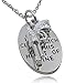 Glamour Girl Gifts Inspirational Silver Tone I Keep a Close Watch on This Heart of Mine Gun Charm Necklace - INSCRIBED ON BOTH SIDES