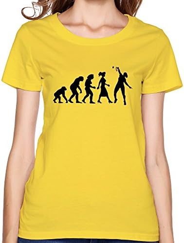 OYFFMT Women's Evolution Badminton Spielerin T-shirt - S Yellow