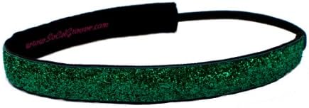 SoCalGroove Sparkle Green Headband 7/8"