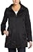 Jones New York Women's Funnel Neck Hooded Jacket,Black,Large