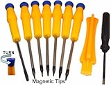 (9 Items Combo) Tool Repair Kit Precision Screw Driver Set Torx + Flat Head ....