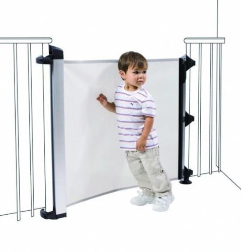 Lascal 12504 KiddyGuard Avant T&uuml;r und Treppenschutzgitter Rollo bis 120 cm, weiss