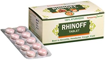 Sampurnajeevan Rhinoff Tablets Uncoated 100T Pack Supplementary Treatment In Allergy Rhinitis &amp; Sinusitis 100% Herbal Food Supplement Ayurveda