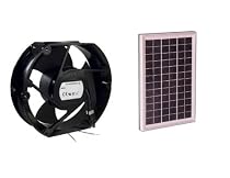 CDT-F10 Solar Power Fan - 10 Watt 6 Inch Fan #34010