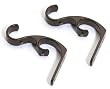 Umbra Cadet Double Bracket, Set of 2 Curtain Rod Brackets, Auburn Bronze