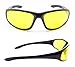 Yellow Bifocal Glasses for Men and Women with ANSI Z87 Safety Polycarbonate Lenses. Free Microfiber Cleaning Case.