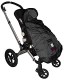 7A.M. Enfant Pookie Poncho Cover for Carrier, Stroller, or Car Seat - Black