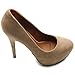Ollio Women's Shoe Platform Faux Suede Classic High Heel Stiletto Multi Color Pump