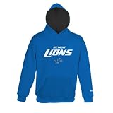 NFL Boys' Detroit Lions Sportsman Fleece Hoodie - R18C4P17 (Lion Blue, Large)