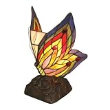 414l cTnWHL. SL160  Traditional Table Lamps|Tiffany Style Butterfly Accent Table Lamp with Nine Cabochons
