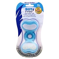 BornFree - Soft Silicone Teether with Teething Gel Applicator 4+ Months BPA Free