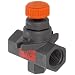 Hayward PVC Needle Valve, Globe Body, FPM Seal, 1/2" Threaded