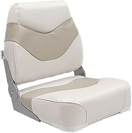 DeckMate® Premium Folding Boat Seats (Ivory & Tan)