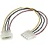 StarTech.com LP4POWEXT12 12-Inch Molex LP4 M/F 4-Pin Power Extension Cable