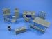 Marx Army Headquarters Recast Furniture 12 Piece Set