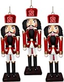Nebraska Cornhuskers Nutcracker Ornament 3 pack