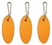 3 Pack ORANGE Floating Keychain key floats -Polyurethane Foam- 6