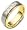 14 Karat Yellow Gold & Titanium 7mm Princess Cut Diamond Wedding Band - 12.5
