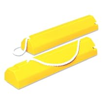 Tigerchocks AC6820-LR Urethane Military Aircraft Wheel Chock, Hi-Vis Yellow, 20" Length, 8" Width, 6" Height
