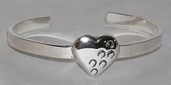 Hoofprints on Your Heart Cuff Bracelet