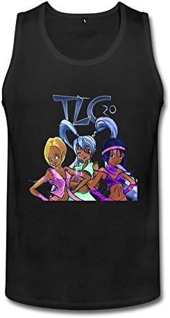 DONFAN Men's Tlc 20 Greatest Hits Lead Tops Size S Black