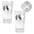 Chicago White Sox 2pc Pint Ale Glass Set with Baseball Bottom - Oval Logo MLB Baseball