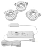 Hera Premium Halogen 3 Light Kit, with 60 Watt Premium Transformer, White #B/SET2ARFS20WH
