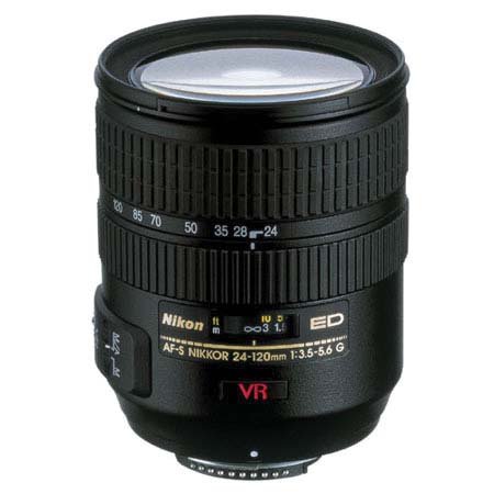 Nikon 24-120mm f/3.5-5.6G ED-IF AF-S VR (Vibration Reduction) Wide Angle Telephoto Zoom Nikkor Lens - Refurbished by Nikon U.S.A.