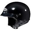 HJC Solid Men's CS-2N Half Face Motorcycle Helmet - Black