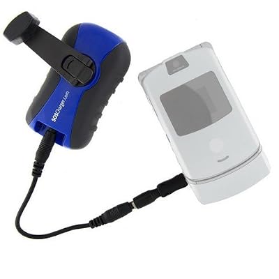 Sos Charger Hand-crank Emergency Cell Phone Charger With 3 Led Flashlight from SOS Ready, LLC