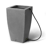 Algreen 84222 Madison Rain Barrel, Grey Granite, 49 Gallon