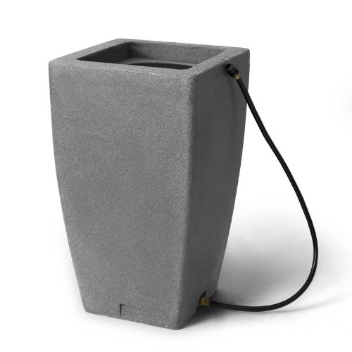 Algreen 84222 Madison Rain Barrel, Grey Granite, 49 Gallon