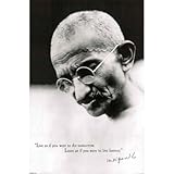 IMAGE OF Gandhi Live Forever 24'' x 36'' Poster