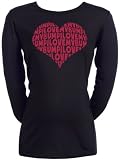 from Spoilt Rotten Spoilt Rotten - Heart I Love My Bump - Maternity T-Shirt Maternity Clothes Black, Medium, M