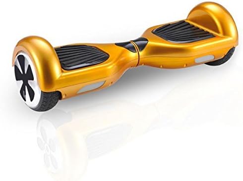 Hichin Smart Two Wheel Electronic Self Balancing Scooter Drifting Board Personal Adult and Kids Transporter with LED Light (Gold)