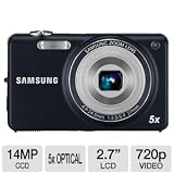 Samsung EC-ST65 Digital Camera with 14 MP and 5x Optical Zoom (Indigo Blue)