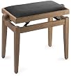 Stagg Piano Bench - Maple and Black Velvet