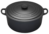 Le Creuset Cast Iron Round Casserole, Granite, 28 cm
