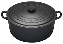 Le Creuset Cast Iron Round Casserole, Granite, 28 cm