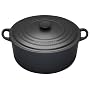 Le Creuset Cast Iron Round Casserole, Granite, 28 cm