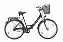 Texo Damen City Fahrrad 28 Zoll Alu 7-Gang SRAM R&uuml;cktrittbremsnabe, gefedert mit Nabendynamo und Korb