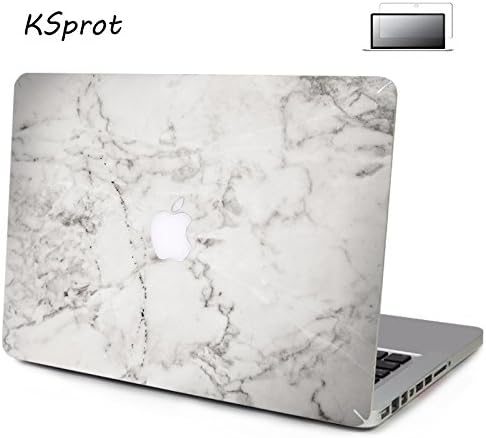 Silicone Decal Cover KSprot Soft-Touch Protector Marble Paint Pattern Rubber Coated Case protector for Macbook Air 13"/13.3" Model: A1466/A1369 Protective Skin Foil,Style 2