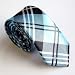 TopTie™ Unisex New Fashion Black and Lake Blue Plaid Skinny 2