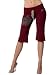 Fresh Karma Knickers Shorts in Maroon - Stretch Knit Cropped Capri Sweatpants