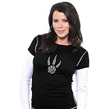 Majestic Threads Toronto Raptors Women's Double Layer Thermal Long Sleeve T-Shirt W/ Swarovski Crystals Large
