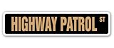 HIGHWAY PATROL Street Sign cop car lights street police law retirement gift HIGHWAY PATROL Street Sign cop car lights street police law retirement gift