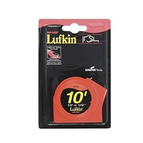 Lufkin HV1010 1 2 x 10' Hi-Viz Orange Series 1000 Power Tape Measure by Lufkin