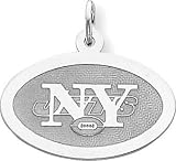 Sterling Silver NFL New York Jets Logo Charm