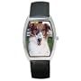 Borzoi Russian Wolfhound Barrel Style Metal Watch